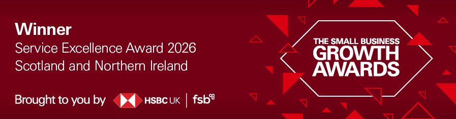 Winner · Service Excellence Award 2026 · Scotland and Northern Ireland · The Small Business Growth Awards